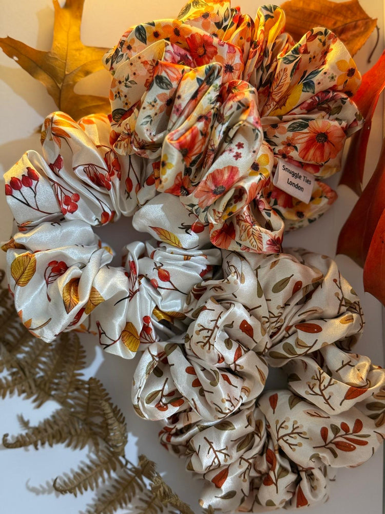 Autumn Printed Scrunchies