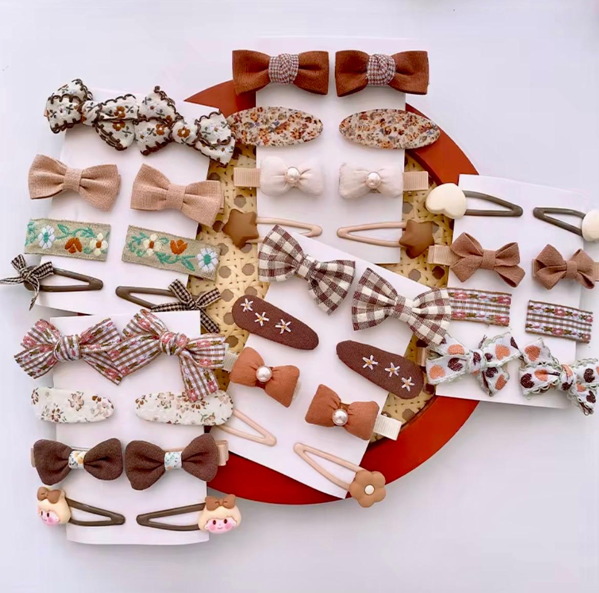 Bow Barrette Set