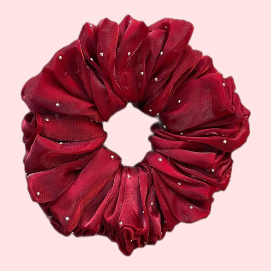 Étoile Lumière Burgundy Scrunchie