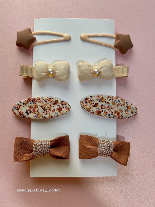 Bow Barrette Set